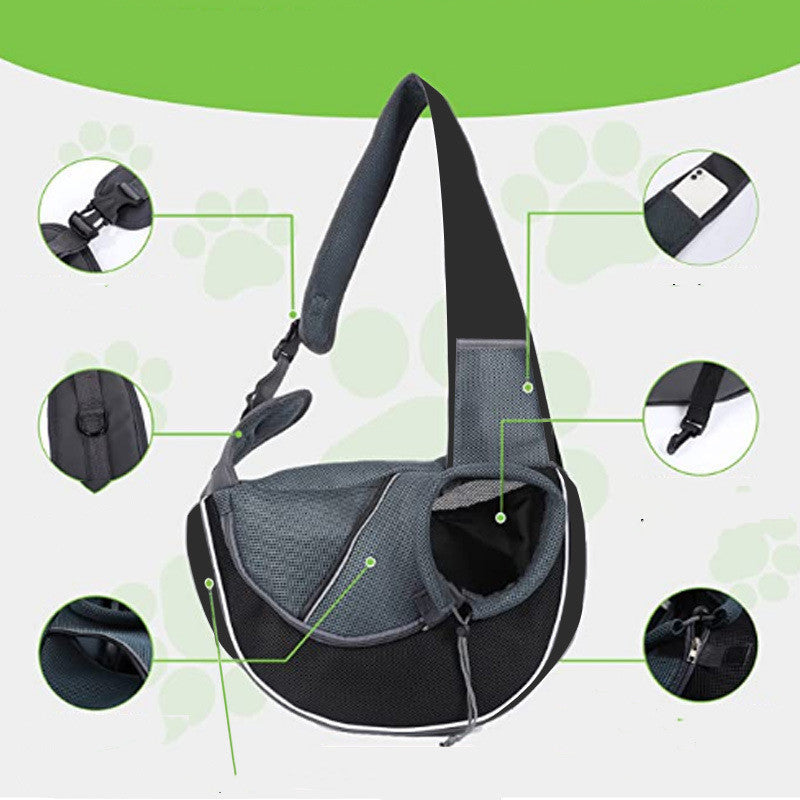 PawPorter™ Crossbody Bag – Stylish Pet Carrier for Outdoor Use