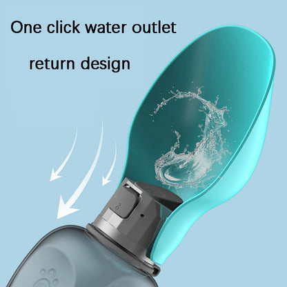 PawHydrate™ Portable Dog Water Bottle – 800ml Leakproof with Foldable Bowl