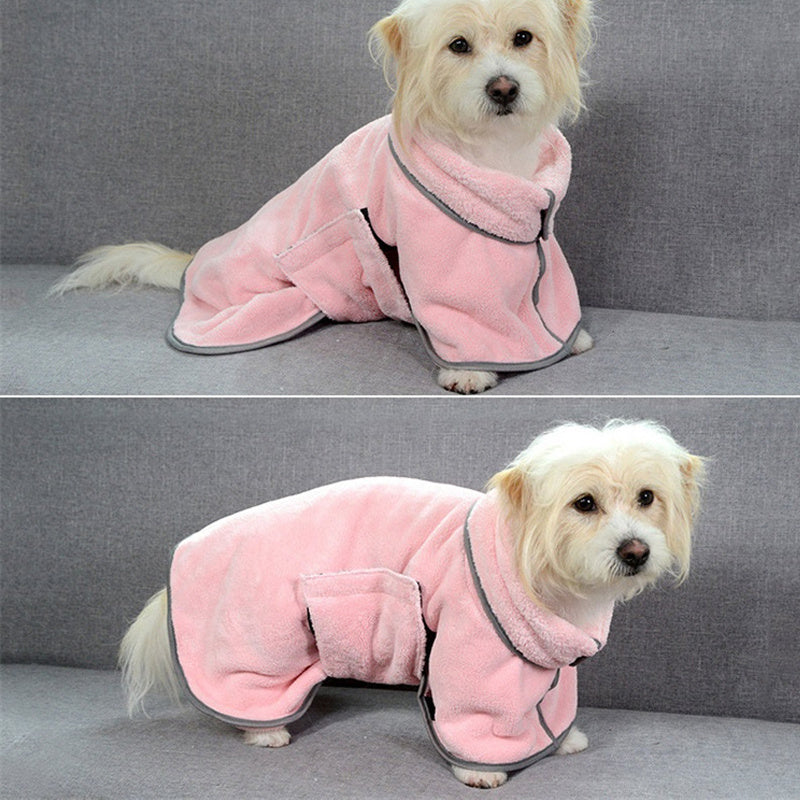 Petlich Quick-Dry Pet Towel – Soft Microfiber Bathrobe for Dogs & Cats