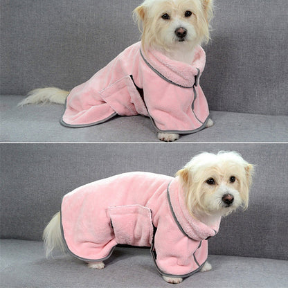 Petlich Quick-Dry Pet Towel – Soft Microfiber Bathrobe for Dogs & Cats