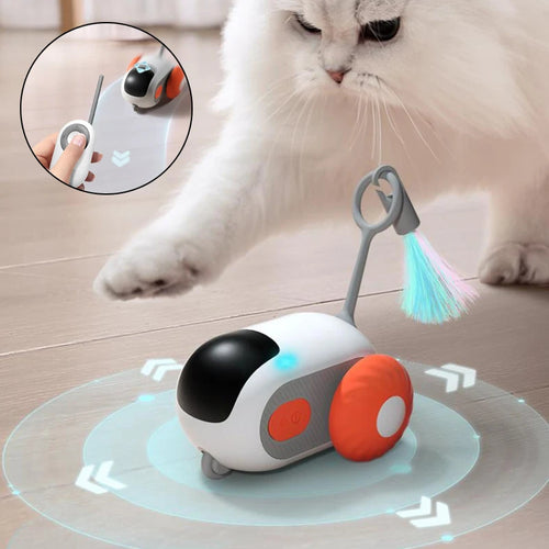 ChaseMate™ Cat Car – Automatic Self-Moving Toy with Remote