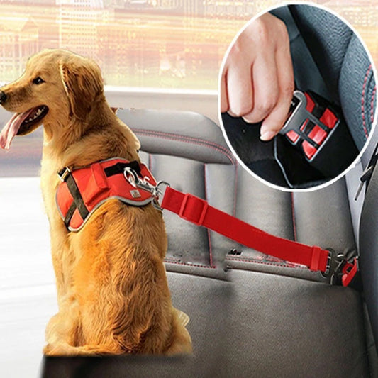 SafeRide™ Pet Seat Belt – Secure Vehicle Harness Clip