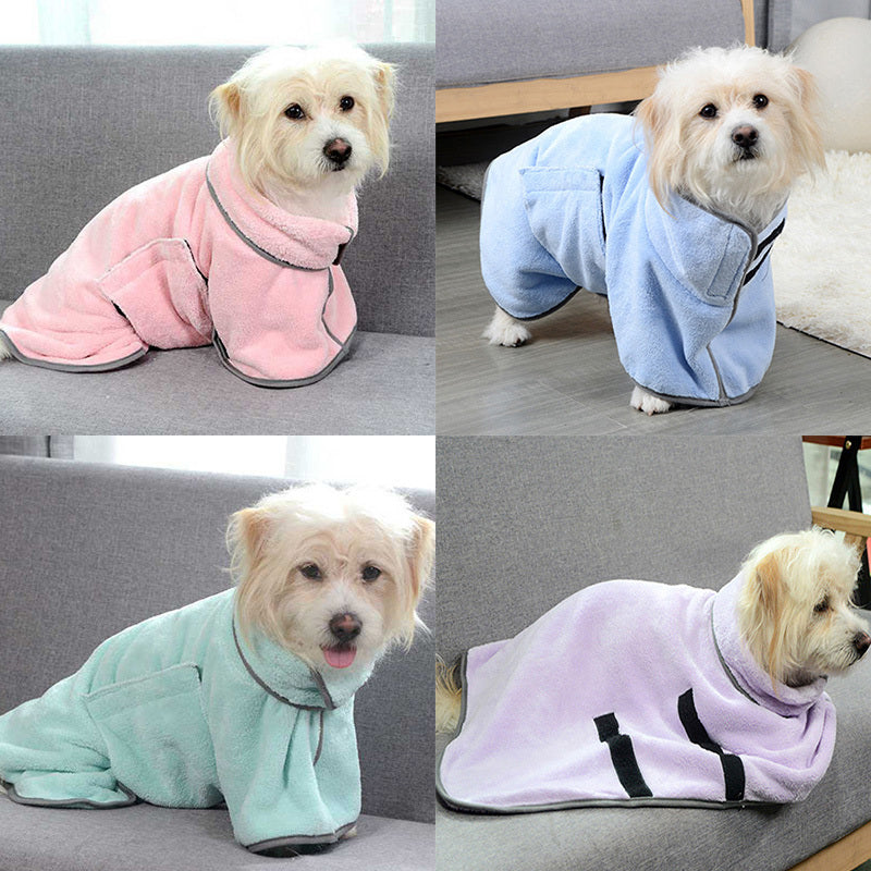 Petlich Quick-Dry Pet Towel – Soft Microfiber Bathrobe for Dogs & Cats