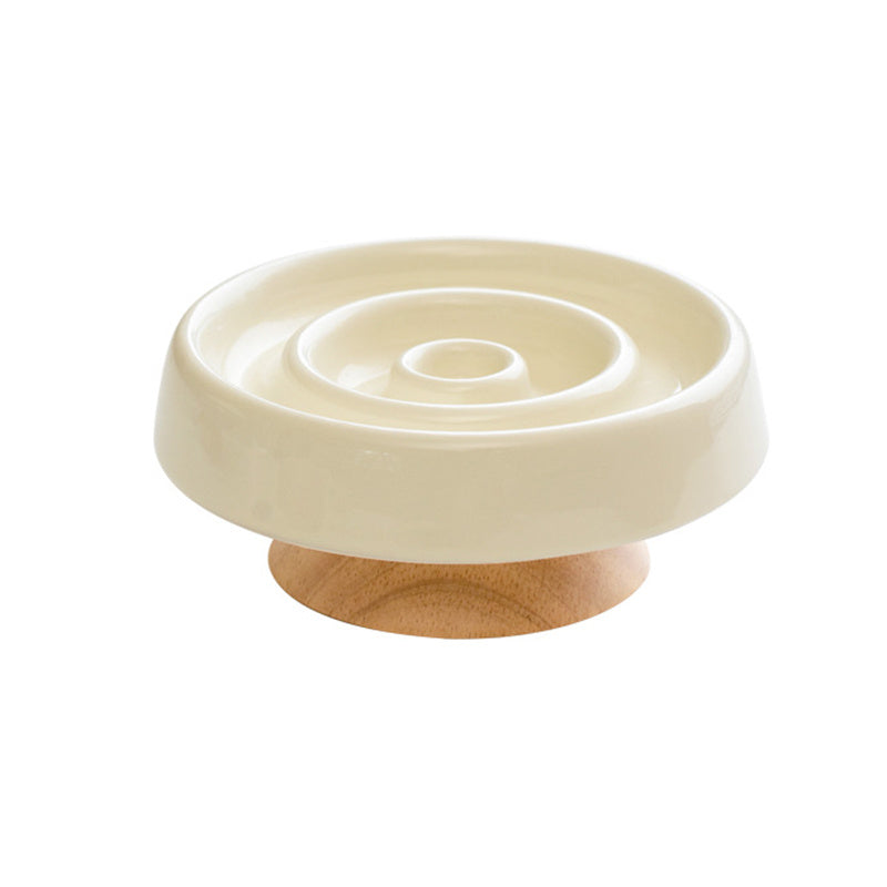 Petlich Ceramic Slow Feeder Bowl – Anti-Gulping Dish for Dogs & Cats