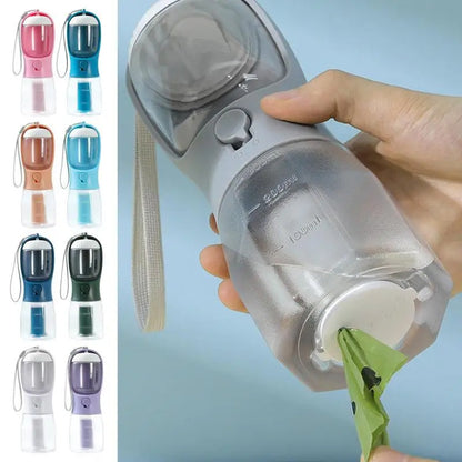 Petlich 3-in-1 Dog Water Cup – Portable Bottle, Food & Waste Bag Holder