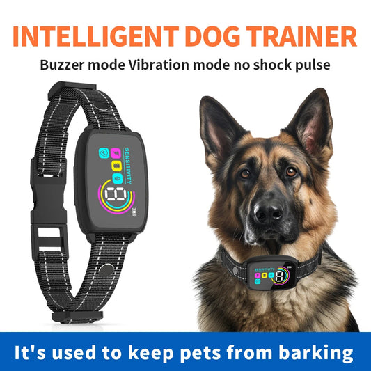 BarkGuard™ Smart Dog Collar – Automatic Bark Control, Waterproof & Rechargeable