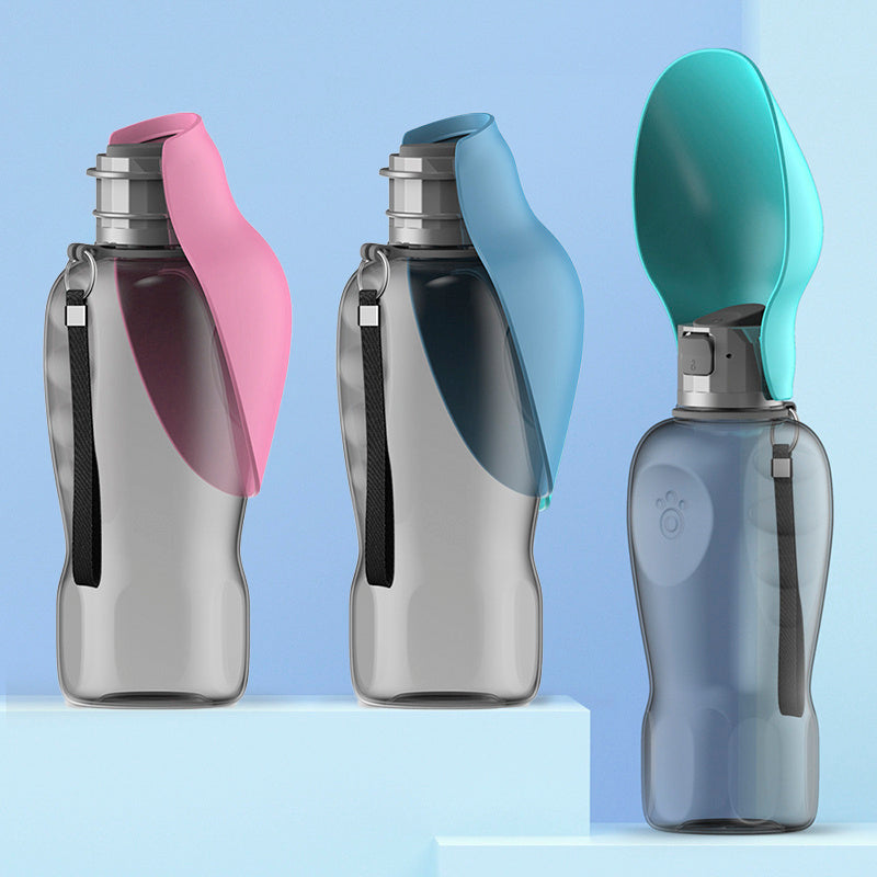 PawHydrate™ Portable Dog Water Bottle – 800ml Leakproof with Foldable Bowl