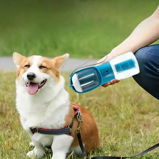 Petlich 3-in-1 Dog Water Cup – Portable Bottle, Food & Waste Bag Holder