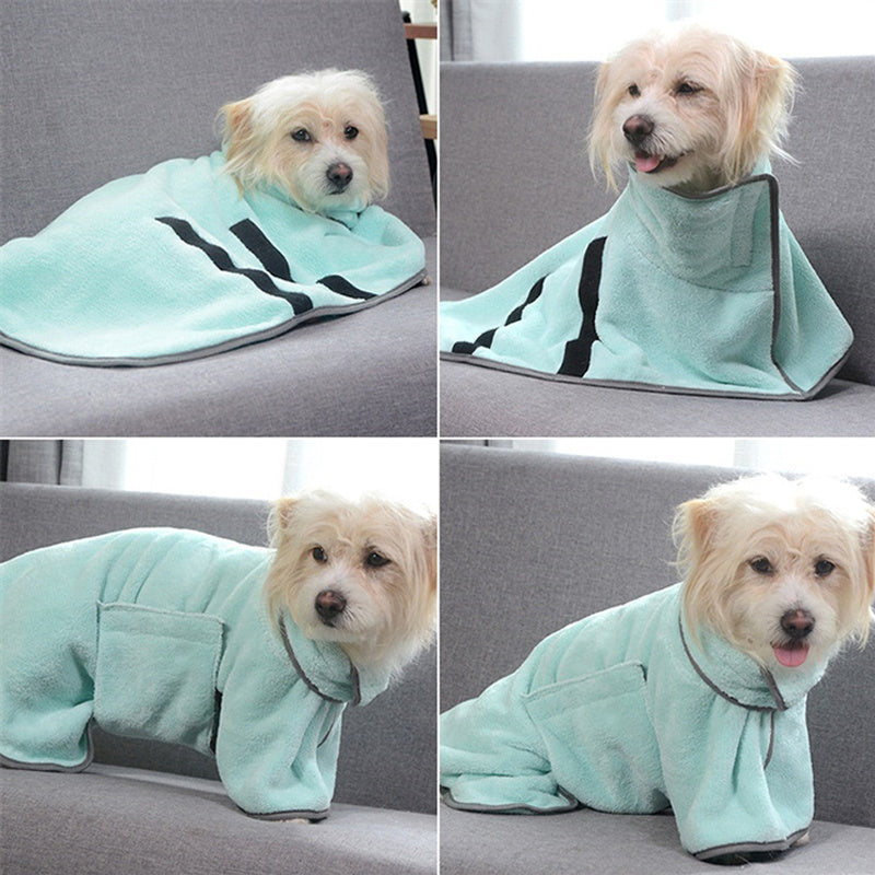 Petlich Quick-Dry Pet Towel – Soft Microfiber Bathrobe for Dogs & Cats