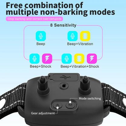 BarkGuard™ Smart Dog Collar – Automatic Bark Control, Waterproof & Rechargeable