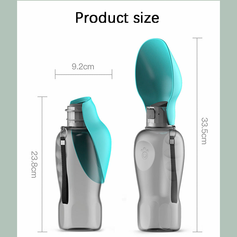 PawHydrate™ Portable Dog Water Bottle – 800ml Leakproof with Foldable Bowl