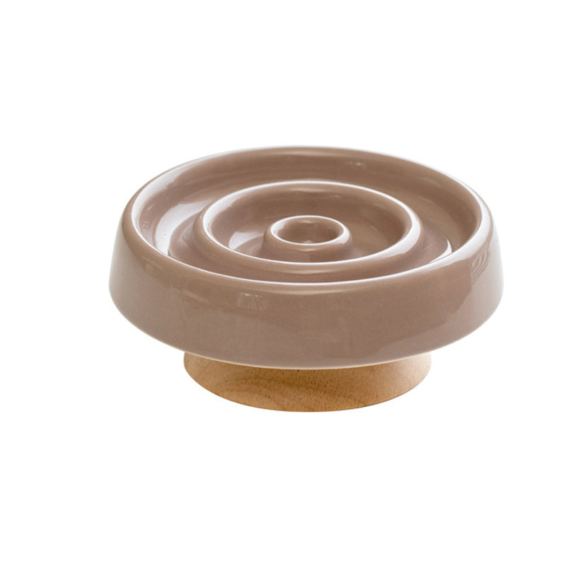 Petlich Ceramic Slow Feeder Bowl – Anti-Gulping Dish for Dogs & Cats