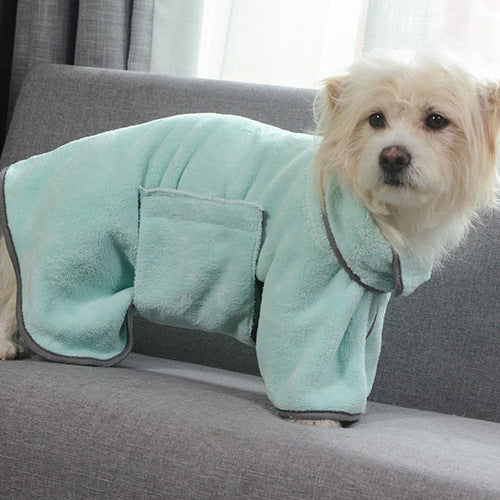 Petlich Quick-Dry Pet Towel – Soft Microfiber Bathrobe for Dogs & Cats