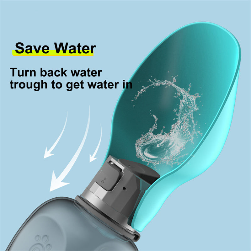 PawHydrate™ Portable Dog Water Bottle – 800ml Leakproof with Foldable Bowl