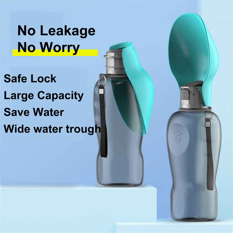 PawHydrate™ Portable Dog Water Bottle – 800ml Leakproof with Foldable Bowl