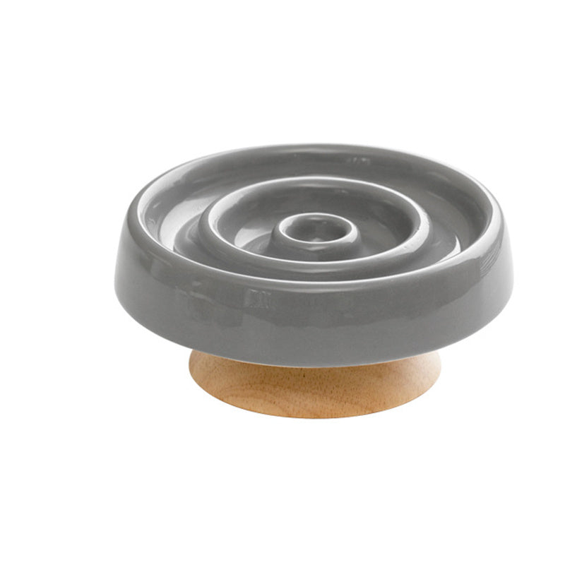 Petlich Ceramic Slow Feeder Bowl – Anti-Gulping Dish for Dogs & Cats